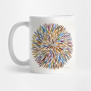 70s Water Color bursts Mug